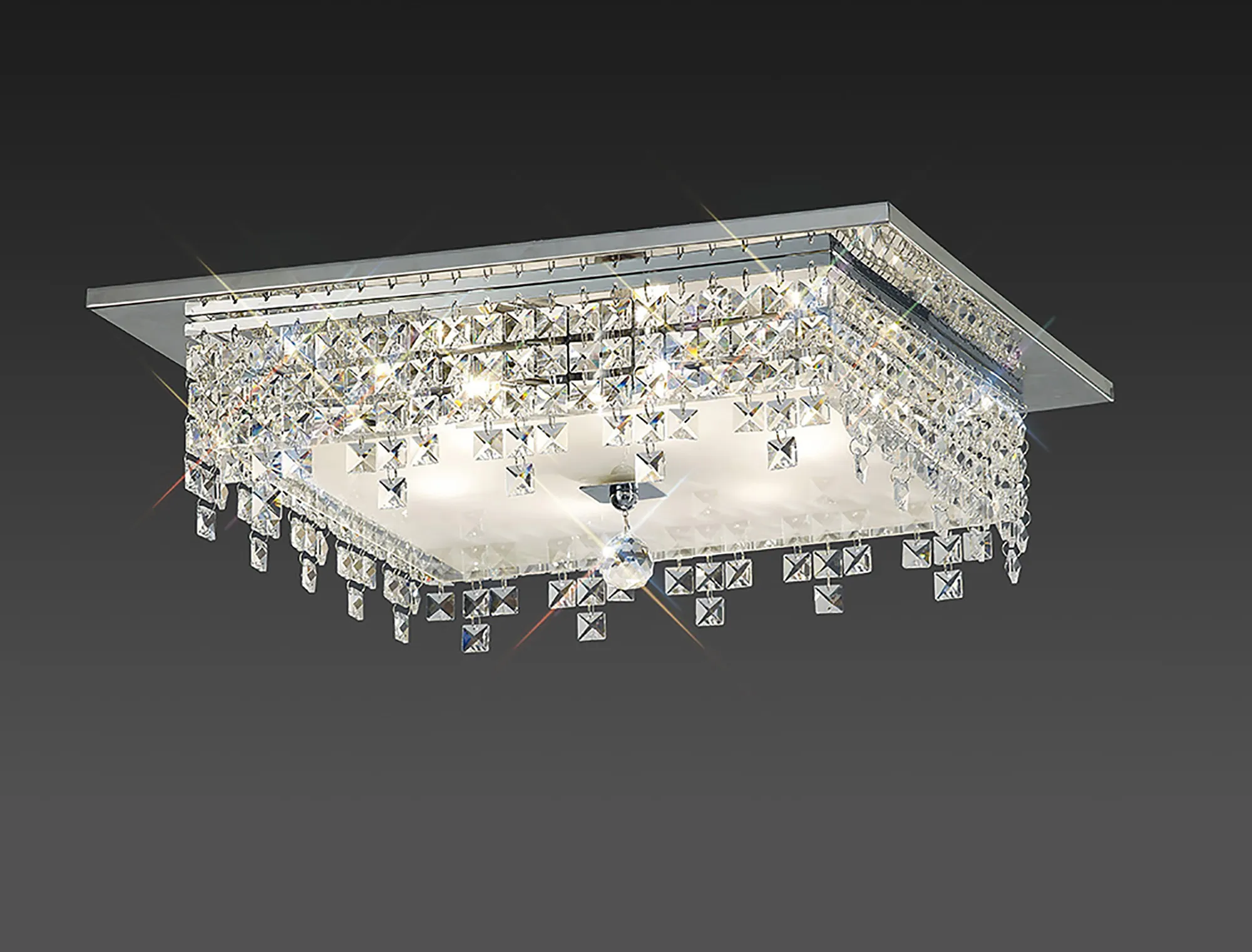 IL30264  Esta Crystal  Flush Ceiling 6 Light